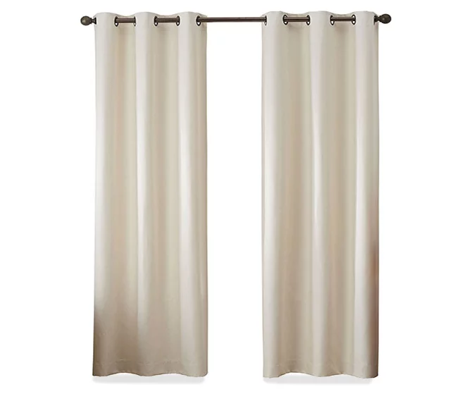 Gabriella Ivory Blackout Grommet Curtain Panel, (63") - Image 4