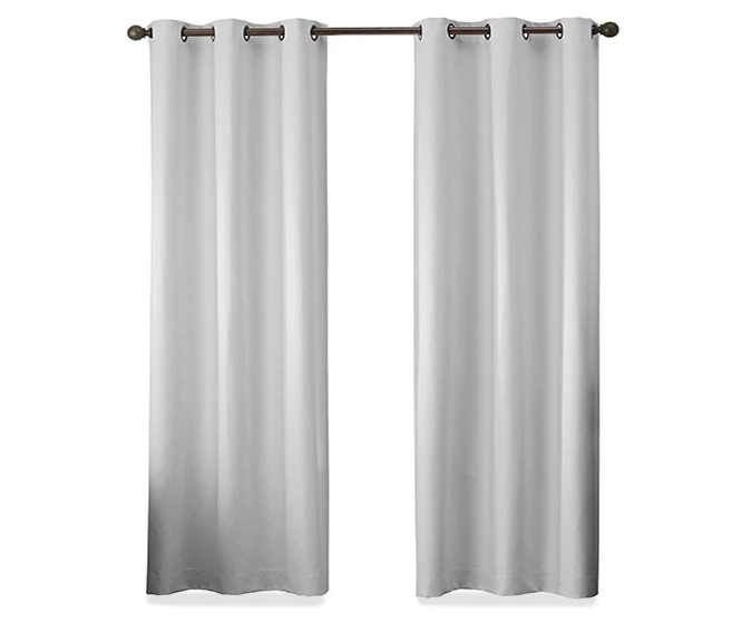 Gabriella Light Gray Blackout Grommet Curtain Panel, (84") - Image 4