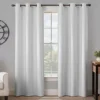 Gabriella Light Gray Blackout Grommet Curtain Panel, (63")