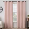 Gabriella Blush Blackout Grommet Curtain Panel, (84")
