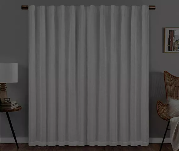 Nora White Blackout Rod Pocket Curtain Panel, (108") - Image 6
