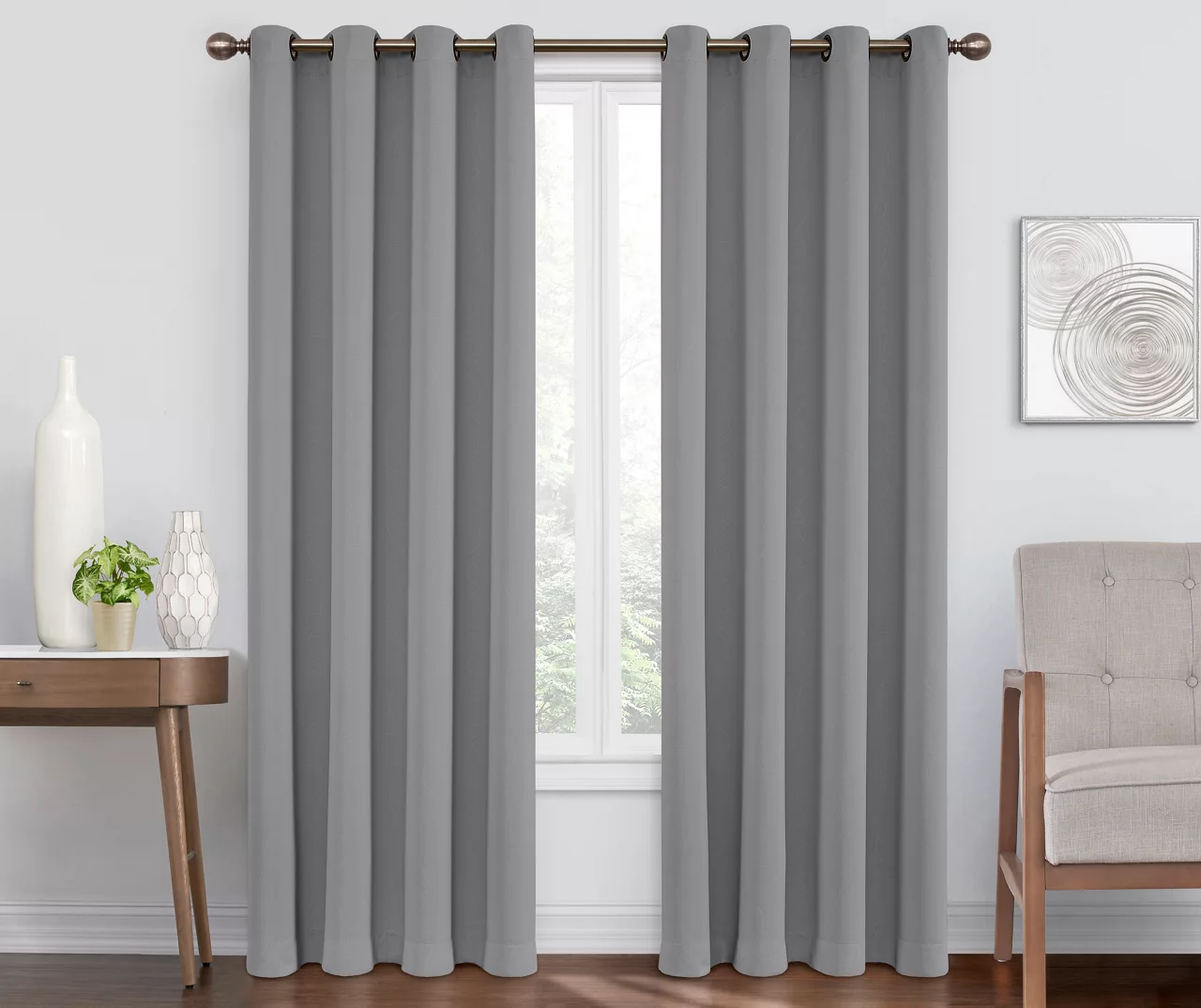 Eclipse Round & Round Blackout Grommet Curtain Panel - Image 15