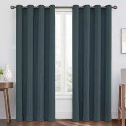 Round & Round Forest Blackout Grommet Curtain Panel, (63")