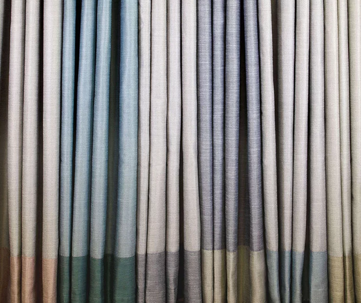 Monty Ivory & Charcoal Blackout Grommet Curtain Panel, (63") - Image 7