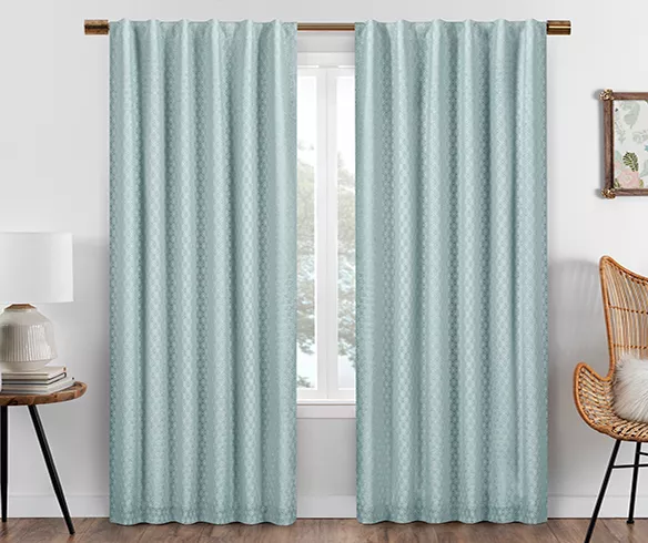 Eclipse Nora Crochet Blackout Rod Pocket Curtain Panel - Image 16