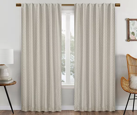 Eclipse Nora Crochet Blackout Rod Pocket Curtain Panel - Image 8