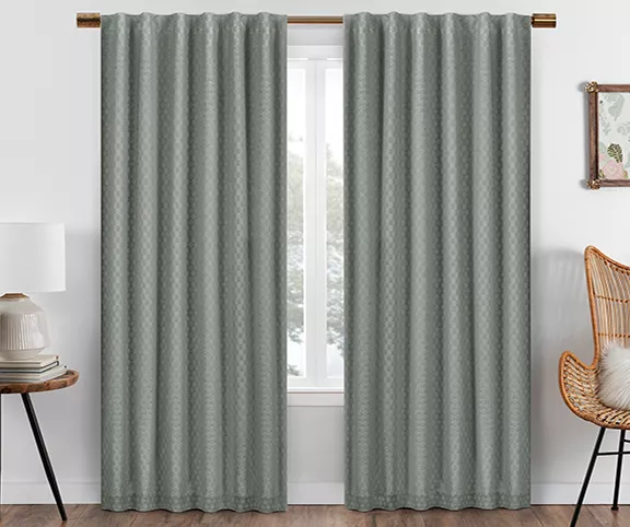 Eclipse Nora Crochet Blackout Rod Pocket Curtain Panel - Image 12