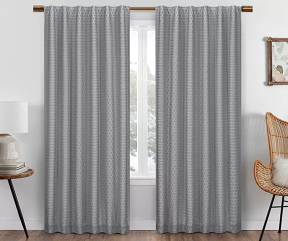 Eclipse Nora Crochet Blackout Rod Pocket Curtain Panel - Image 11