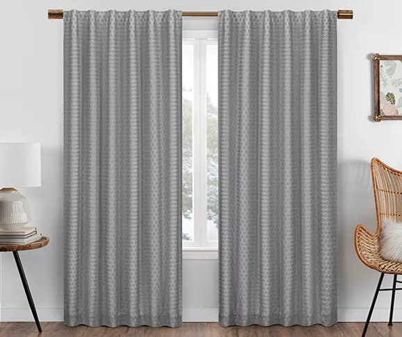 Eclipse Nora Crochet Blackout Rod Pocket Curtain Panel - Image 5