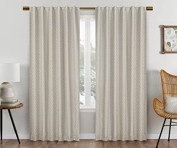 Eclipse Nora Crochet Blackout Rod Pocket Curtain Panel - Image 20