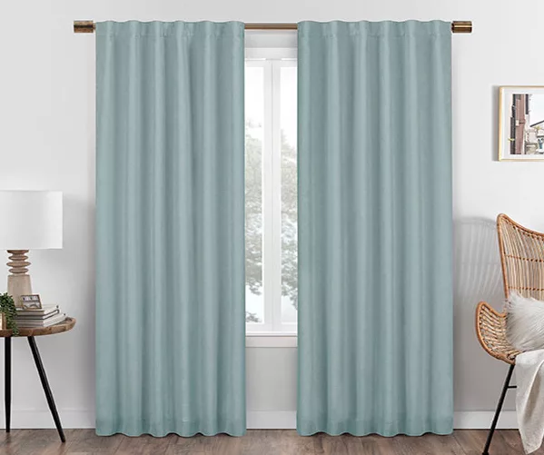 Eclipse Nora Blackout Rod Pocket Curtain Panel - Image 4