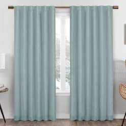Nora Spa Blackout Rod Pocket Curtain Panel, (63")