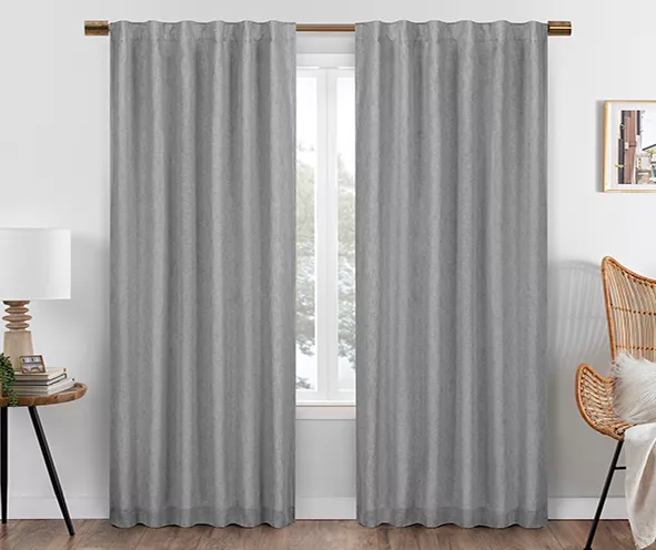 Eclipse Nora Blackout Rod Pocket Curtain Panel - Image 5
