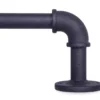 Adler Black 3/4" Indoor/Outdoor Curtain Rod, (42"-120")