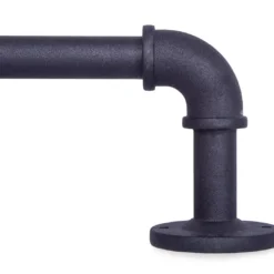 Adler Black 3/4" Indoor/Outdoor Curtain Rod, (42"-120")