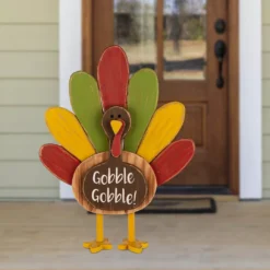 "Gobble Gobble" Turkey Standing Decor
