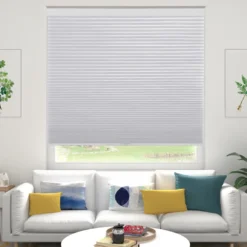 White Blackout Cordless Cellular Shade