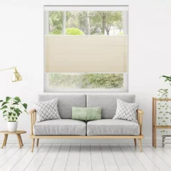 Light Tan Light-Filtering Cordless Cellular Shade