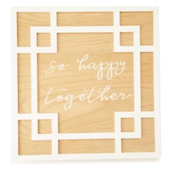"So Happy Together" Geo Framed Plaque