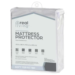 Real Living Soft Top Fitted Mattress Cover