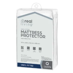 Real Living Vinyl Fitted Mattress Protector