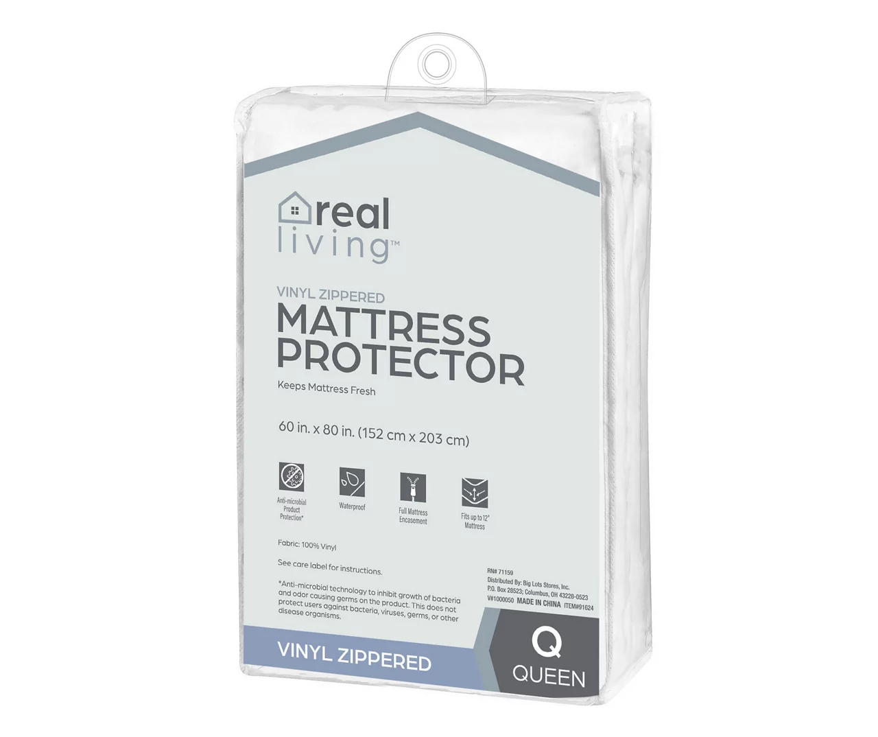 Real Living Vinyl Zippered Mattress Protector