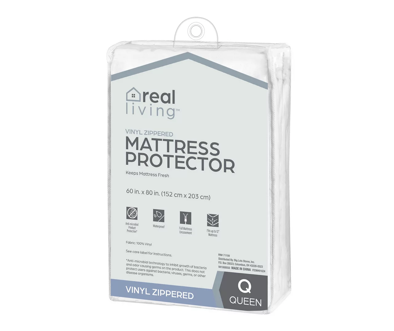 Real Living Vinyl Zippered Mattress Protector - Image 2