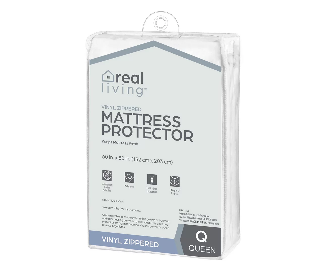 Real Living Vinyl Zippered Mattress Protector - Image 3