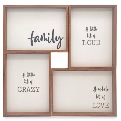 Framed Family Sentiment 4-Piece Canvas Set