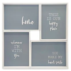 Framed Home Sentiment 4-Piece Canvas Set