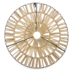 Natural Round Woven Wall Decor