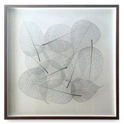 Green Leaves Silkscreen Print, (24" X 24")