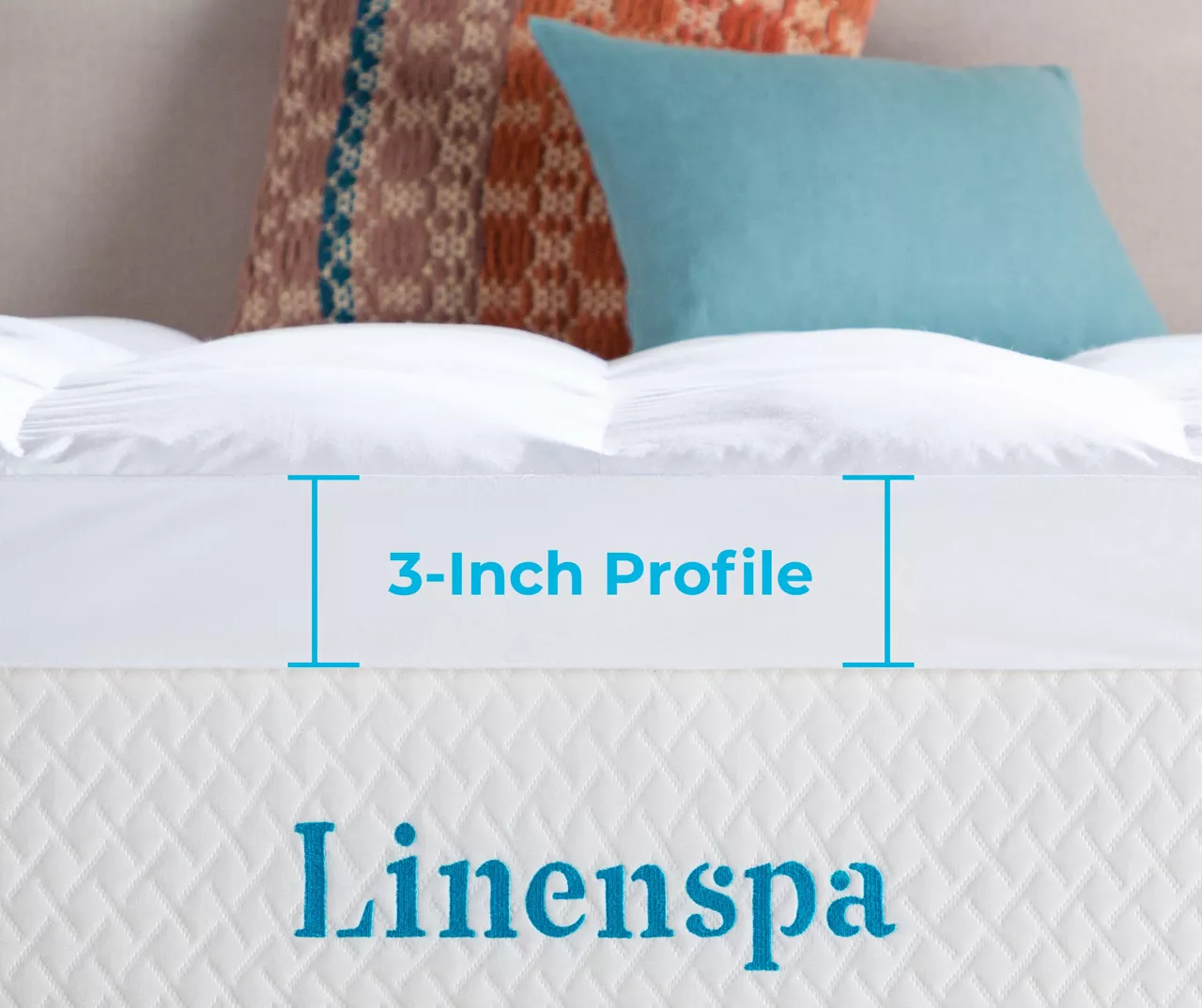 3" Down Alternative Fiberbed Mattress Topper - Image 2