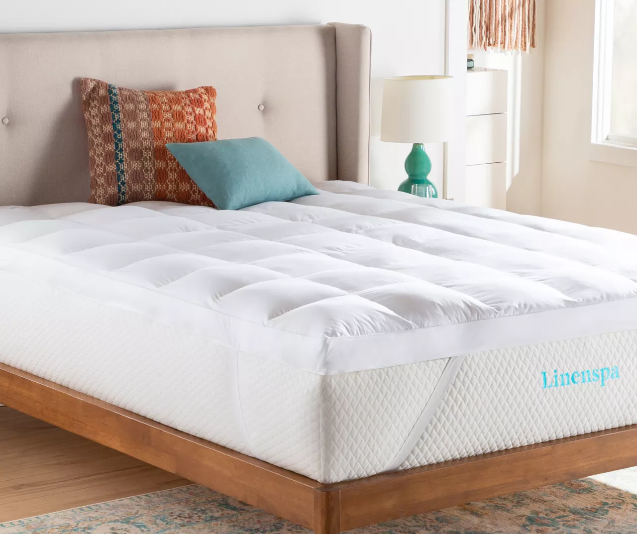 3" Down Alternative Fiberbed Mattress Topper - Image 6