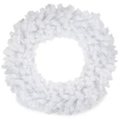 48" Icy White Spruce Wreath