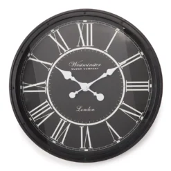 Black Rivet Wall Clock, (20”)