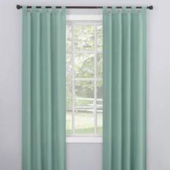 Broyhill Durham Semi-Sheer Textured Tab Top Curtain Panel