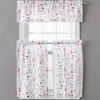 Utensils Print Valance & Tier 3-Piece Curtain Set