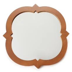 Brown Wooden Wall Mirror
