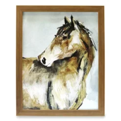 Brown Horse Framed Plaque