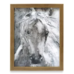 White Horse Framed Plaque