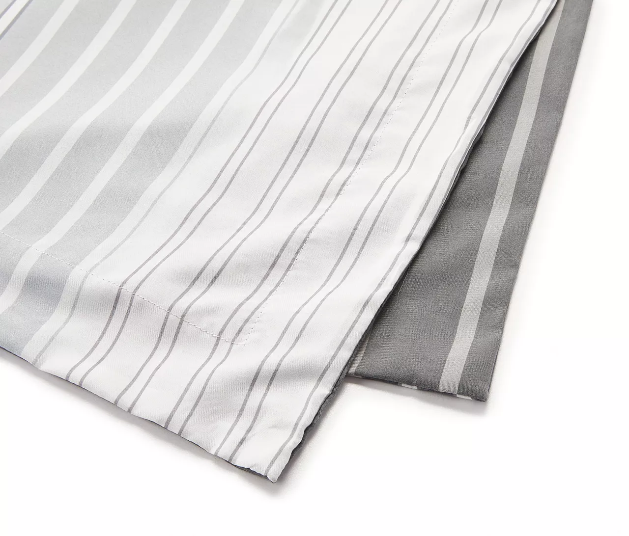 Real Living Alister Gray Striped Reversible Comforter Set - Image 4