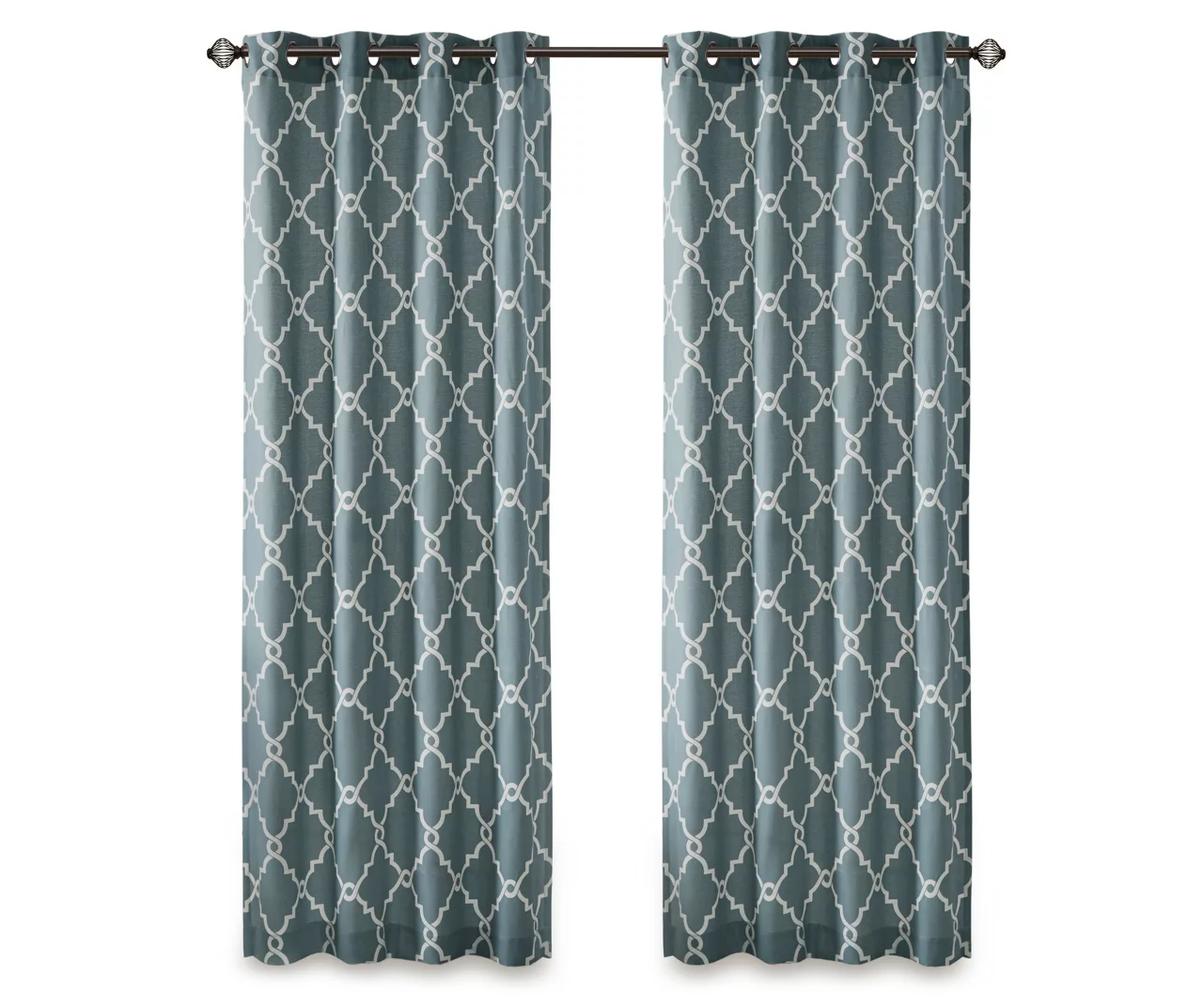 Sereno Fretwork Blue Light-Filtering Grommet Curtain Panel, (84") - Image 12