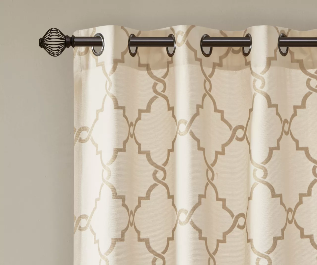 Sereno Fretwork Light-Filtering Grommet Patio Curtain Panel, (84") - Image 11