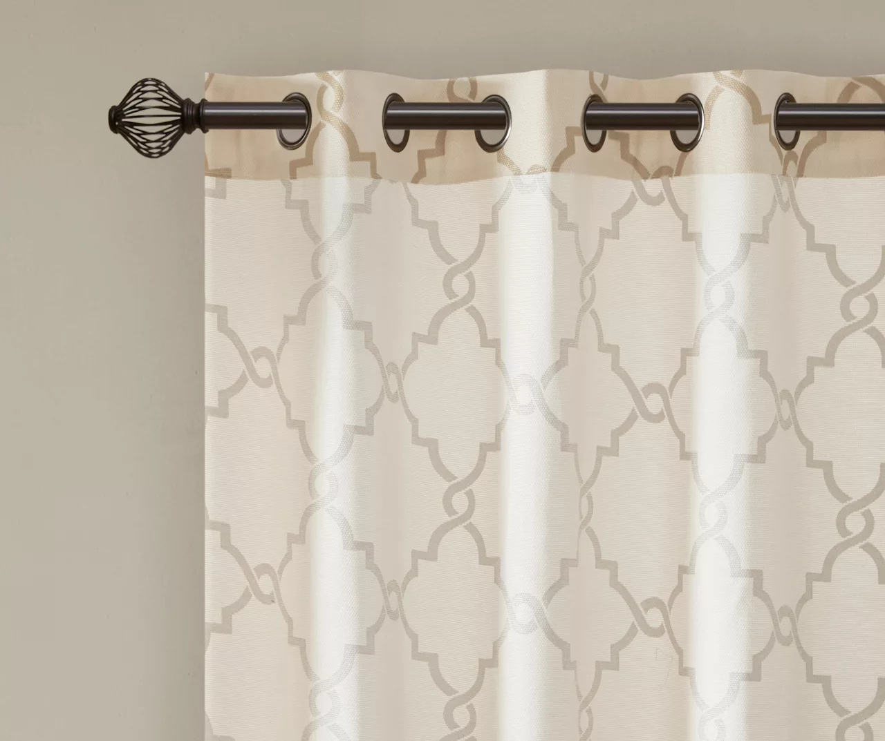Sereno Fretwork Light-Filtering Grommet Patio Curtain Panel, (84") - Image 12