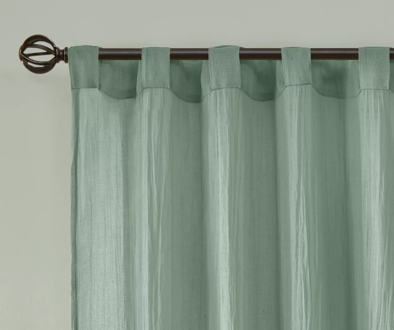 Avery Crushed Sheer Rod Pocket Curtain Panel Pair - Image 10