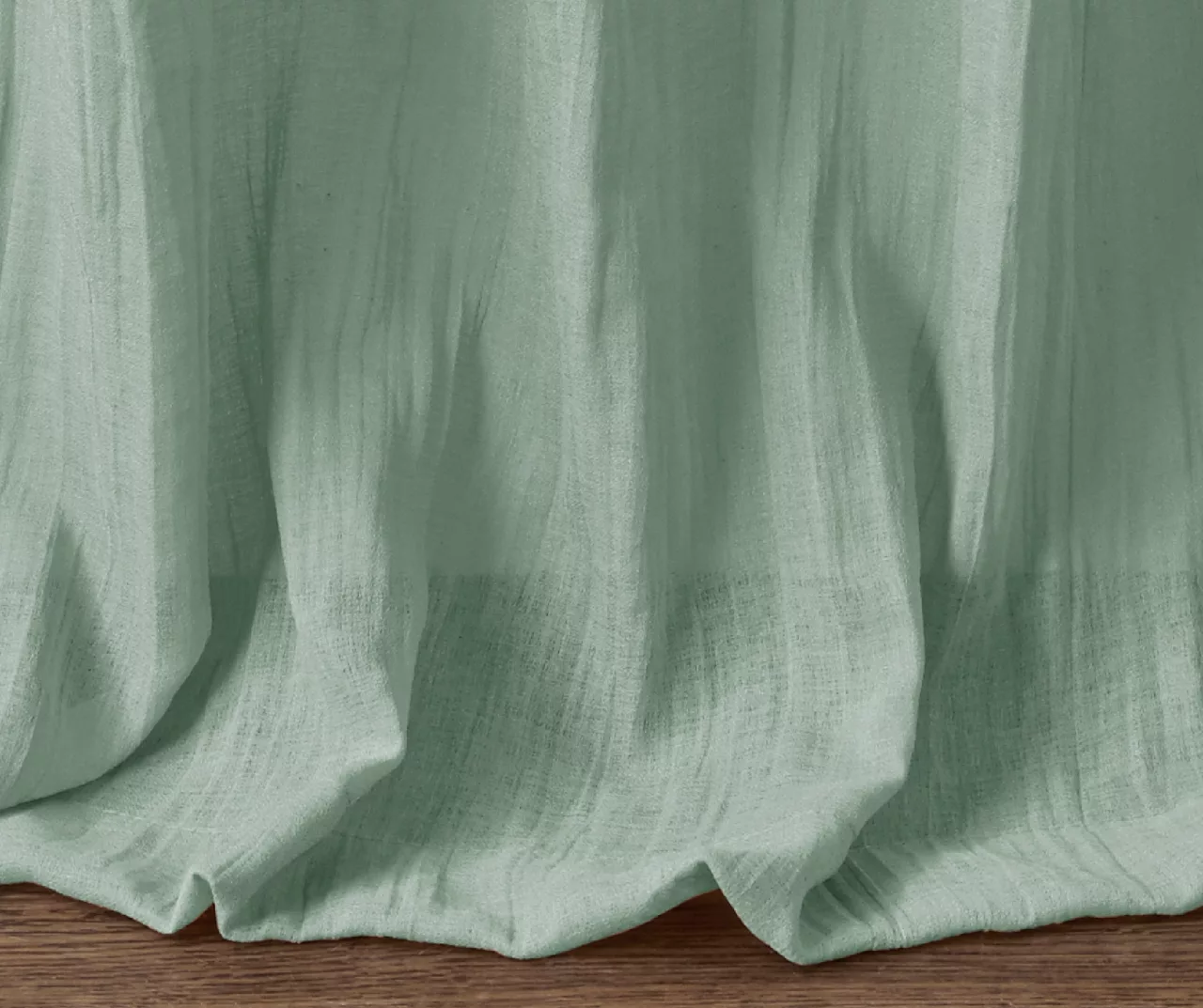 Avery Crushed Sheer Rod Pocket Curtain Panel Pair - Image 11