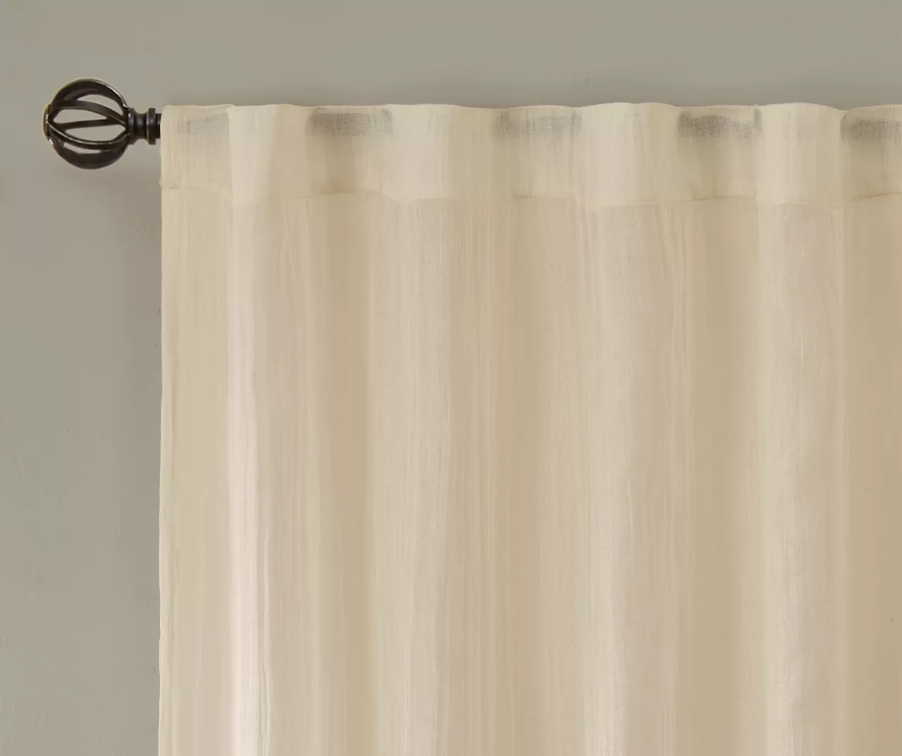 Avery Crushed Sheer Rod Pocket Curtain Panel Pair - Image 19