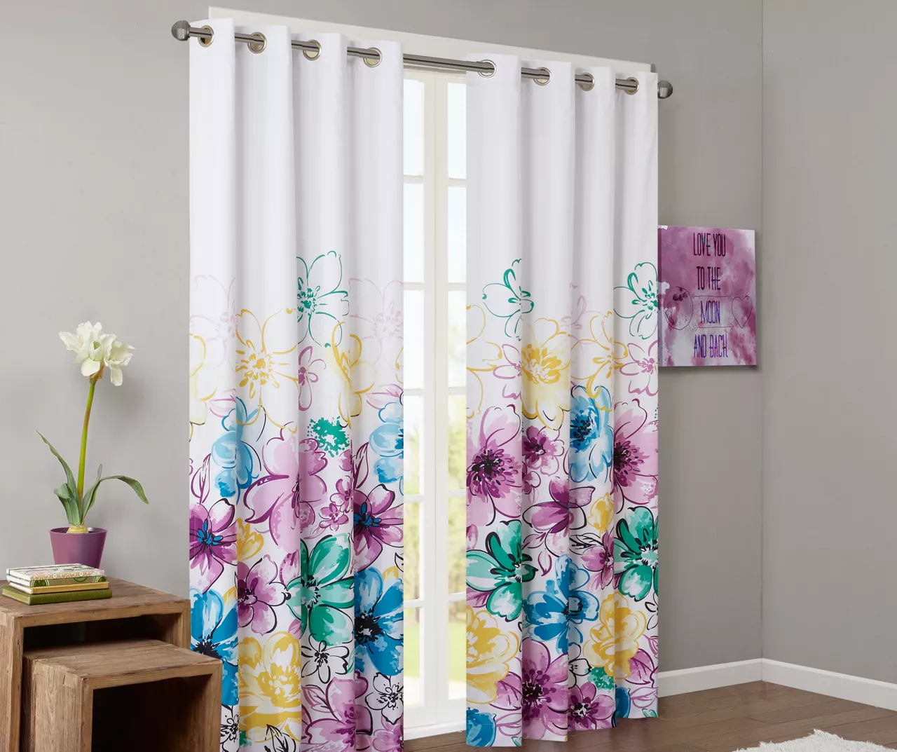 Sky Blackout Grommet Curtain Panel, (84") - Image 3