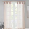 Persis Voile Sheer Twisted Tab Curtain Panel Pair
